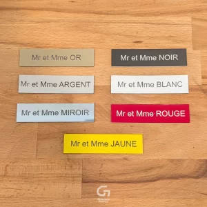 Plaque Boite aux Lettres