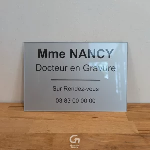 Plaque professionnelle