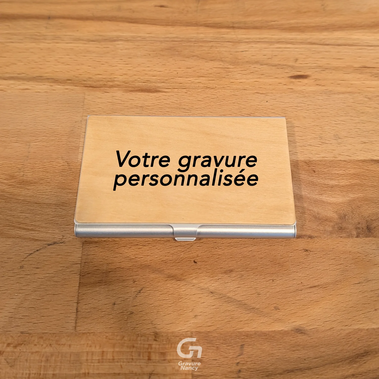 Porte carte de visite en bois